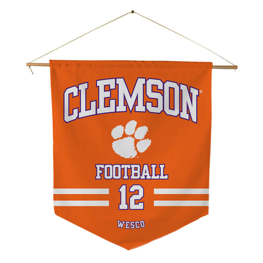 Clemson - NCAA Football : Bryant Wesco - Pennant - 18" x 21"-0