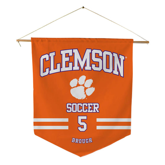 Clemson - NCAA Women's Soccer : Emily Brough - Pennant - 18" x 21"-0