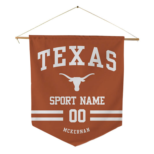 Texas - NCAA Baseball : Jack Mckernan - Pennant - 18" x 21"-0
