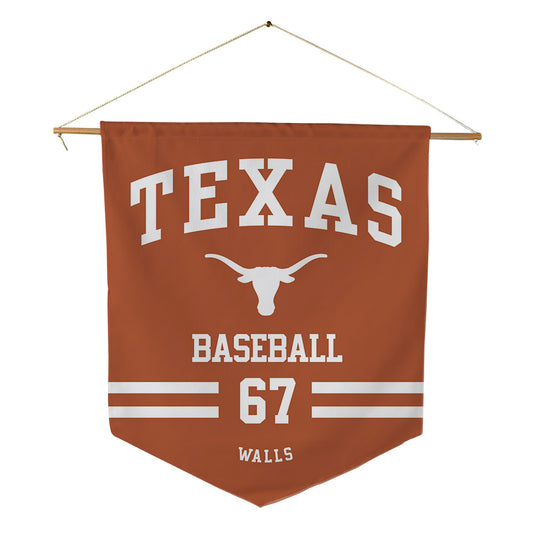 Texas - NCAA Baseball : Brody Walls - Pennant - 18" x 21"-0