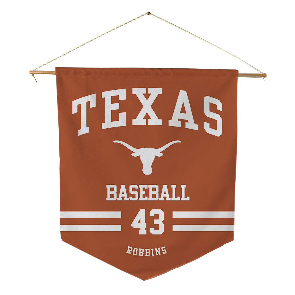 Texas - NCAA Baseball : Aiden Robbins - Pennant - 18" x 21"-0