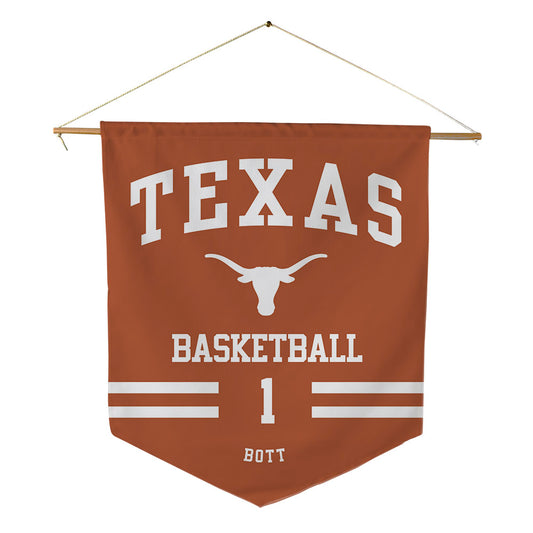 Texas - NCAA Men's Basketball : Cole Bott - Pennant - 18" x 21"-0