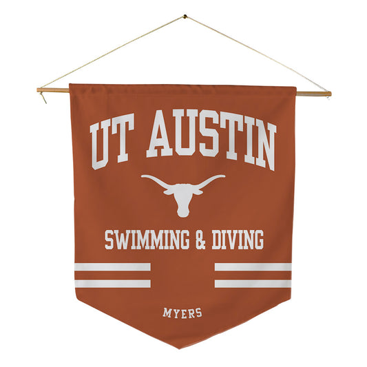 Texas - NCAA Women's Swimming & Diving : Ella Myers - Pennant - 18" x 21"-0