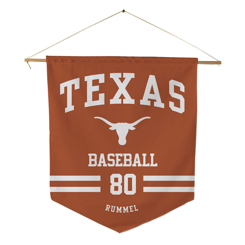 Texas - NCAA Baseball : Cooper Rummel - Pennant - 18" x 21"-0