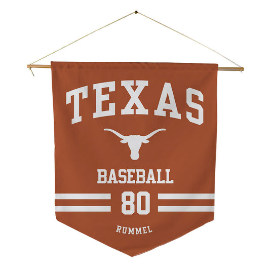 Texas - NCAA Baseball : Cooper Rummel - Pennant - 18" x 21"-0