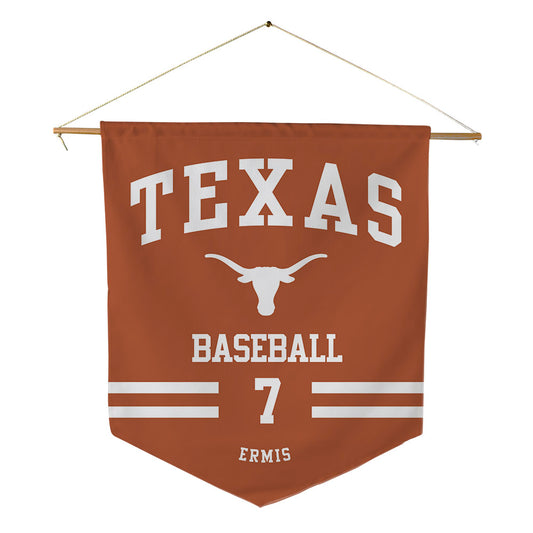 Texas - NCAA Baseball : Andrew Ermis - Pennant - 18" x 21"-0
