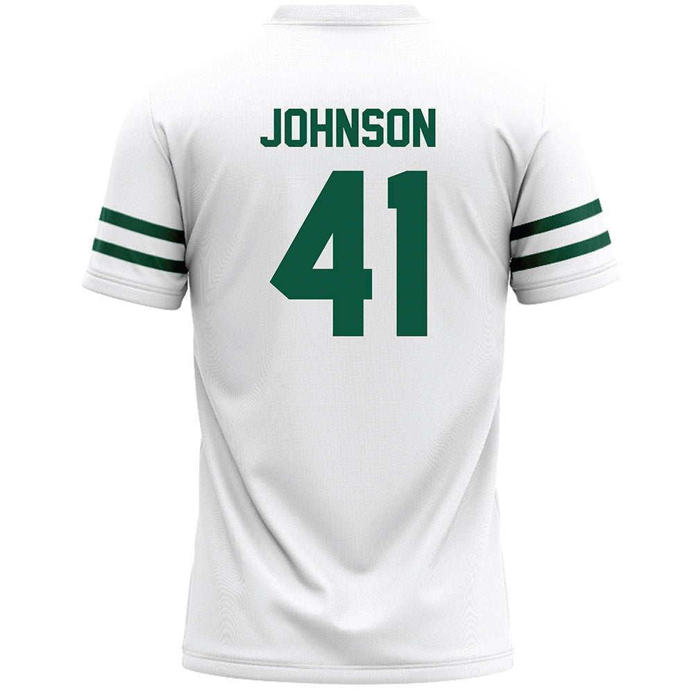 Cleveland State - NCAA Men's Lacrosse : Xander Johnson - White Lacrosse Jersey -1