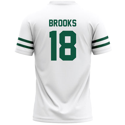 Cleveland State - NCAA Men's Lacrosse : Ethan Brooks - White Lacrosse Jersey -1