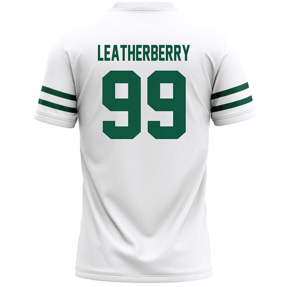 Cleveland State - NCAA Men's Lacrosse : Logan Leatherberry - White Lacrosse Jersey -1