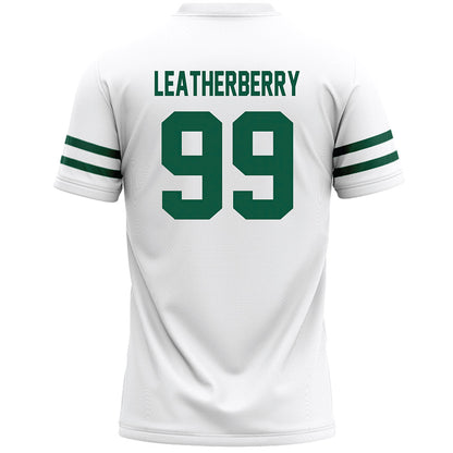 Cleveland State - NCAA Men's Lacrosse : Logan Leatherberry - White Lacrosse Jersey -1