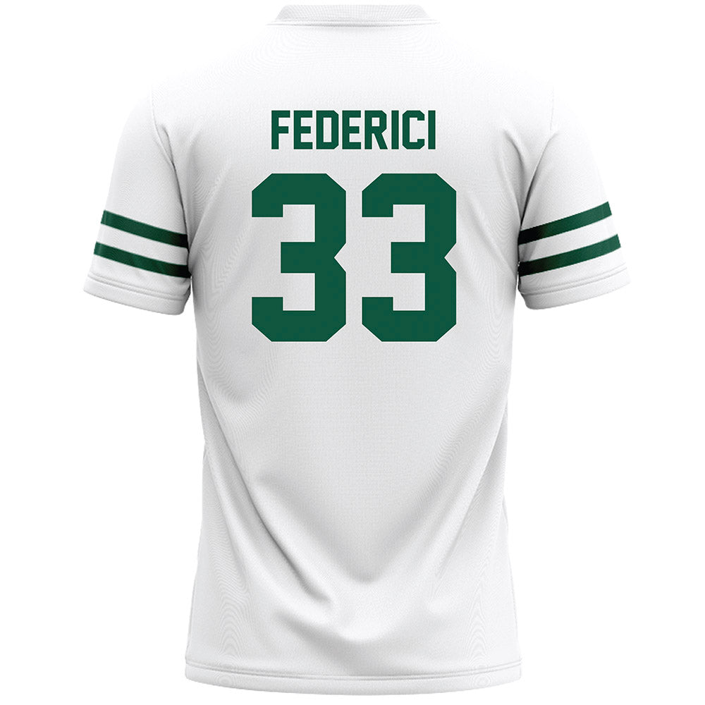 Cleveland State - NCAA Men's Lacrosse : Nikolas Federici - White Lacrosse Jersey -1