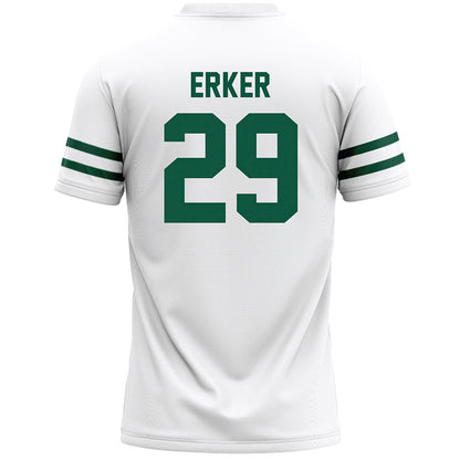 Cleveland State - NCAA Men's Lacrosse : Ethan Erker - White Lacrosse Jersey -1