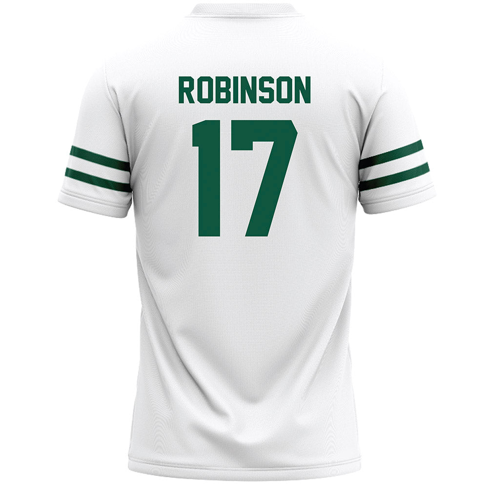 Cleveland State - NCAA Men's Lacrosse : Jayvon Robinson - White Lacrosse Jersey -1