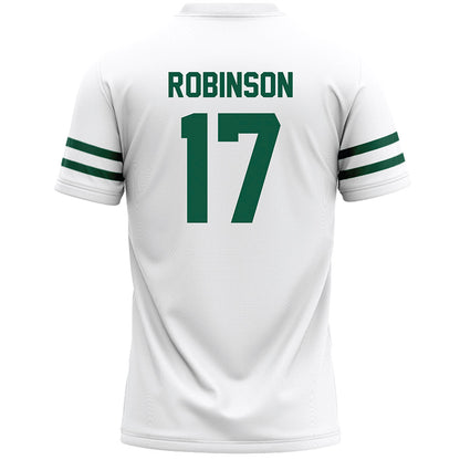 Cleveland State - NCAA Men's Lacrosse : Jayvon Robinson - White Lacrosse Jersey -1