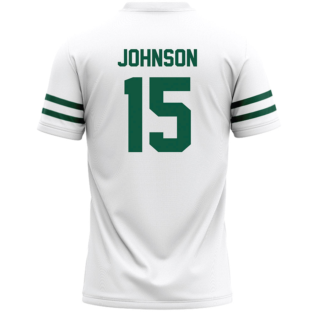 Cleveland State - NCAA Men's Lacrosse : Maddox Johnson - White Lacrosse Jersey -1