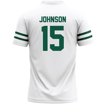 Cleveland State - NCAA Men's Lacrosse : Maddox Johnson - White Lacrosse Jersey -1