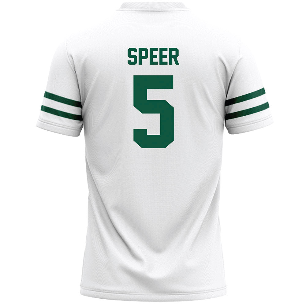 Cleveland State - NCAA Men's Lacrosse : Layton Speer - White Lacrosse Jersey -1
