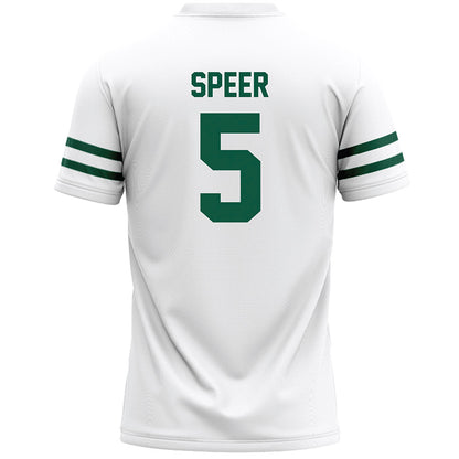 Cleveland State - NCAA Men's Lacrosse : Layton Speer - White Lacrosse Jersey -1