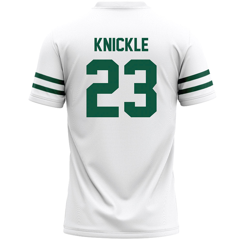 Cleveland State - NCAA Men's Lacrosse : Evan Knickle - White Lacrosse Jersey -1