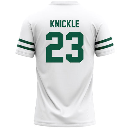 Cleveland State - NCAA Men's Lacrosse : Evan Knickle - White Lacrosse Jersey -1
