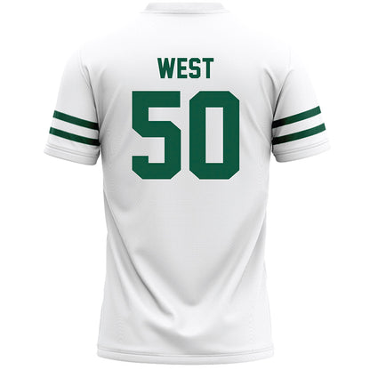 Cleveland State - NCAA Men's Lacrosse : Sebastian West - White Lacrosse Jersey -1