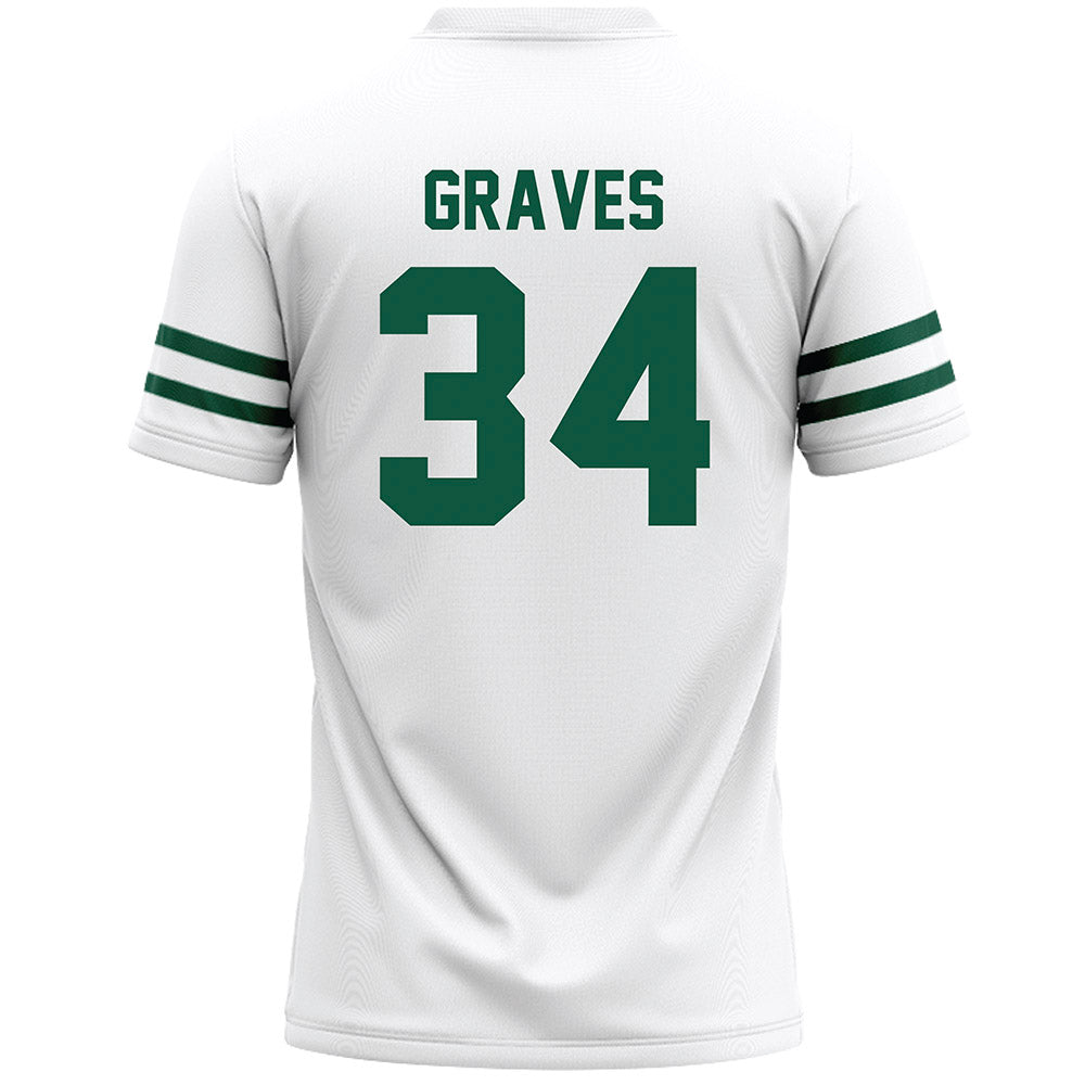 Cleveland State - NCAA Men's Lacrosse : Drew Graves - White Lacrosse Jersey -1