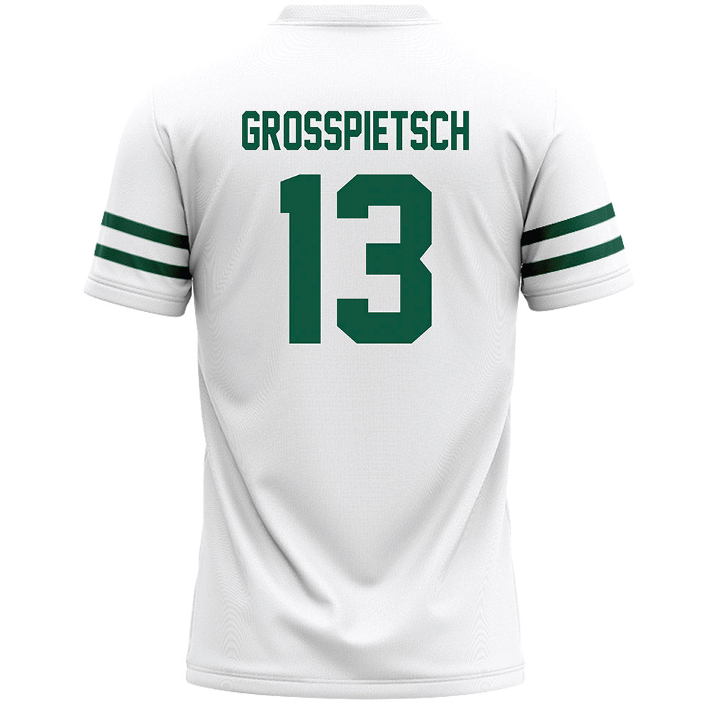 Cleveland State - NCAA Men's Lacrosse : James Grosspietsch - White Lacrosse Jersey -1