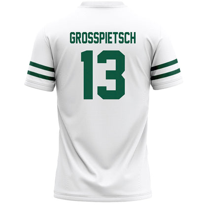 Cleveland State - NCAA Men's Lacrosse : James Grosspietsch - White Lacrosse Jersey -1