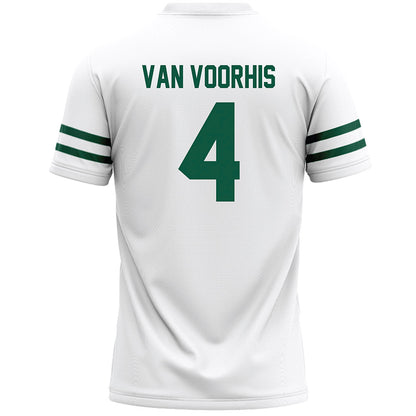 Cleveland State - NCAA Men's Lacrosse : Adam Van Voorhis - White Lacrosse Jersey -1