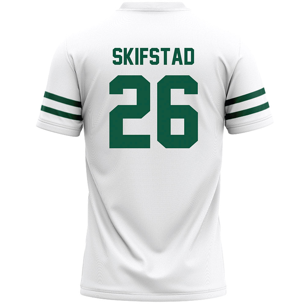 Cleveland State - NCAA Men's Lacrosse : Blake Skifstad - White Lacrosse Jersey -1