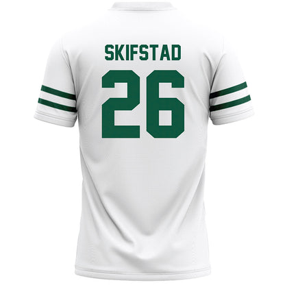 Cleveland State - NCAA Men's Lacrosse : Blake Skifstad - White Lacrosse Jersey -1