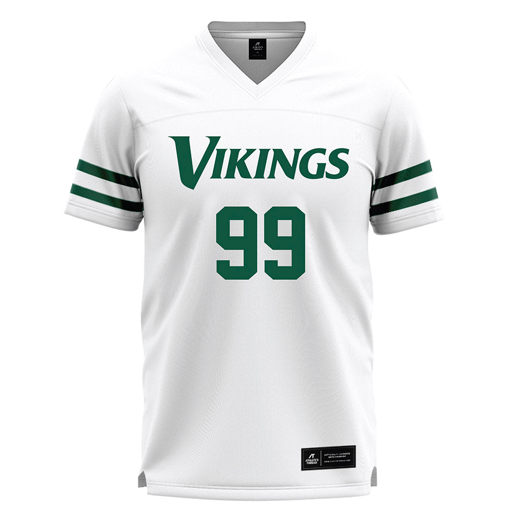 Cleveland State - NCAA Men's Lacrosse : Logan Leatherberry - White Lacrosse Jersey -0
