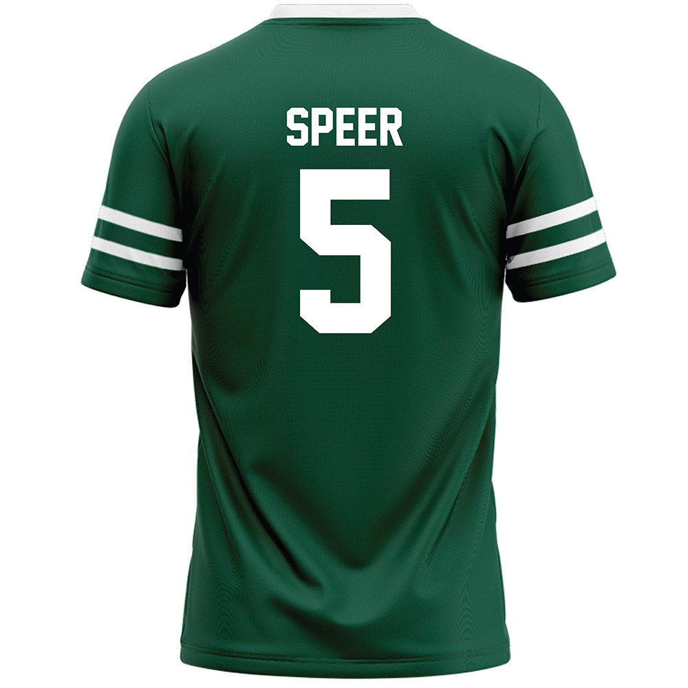 Cleveland State - NCAA Men's Lacrosse : Layton Speer - Green Lacrosse Jersey-1