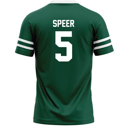 Cleveland State - NCAA Men's Lacrosse : Layton Speer - Green Lacrosse Jersey-1