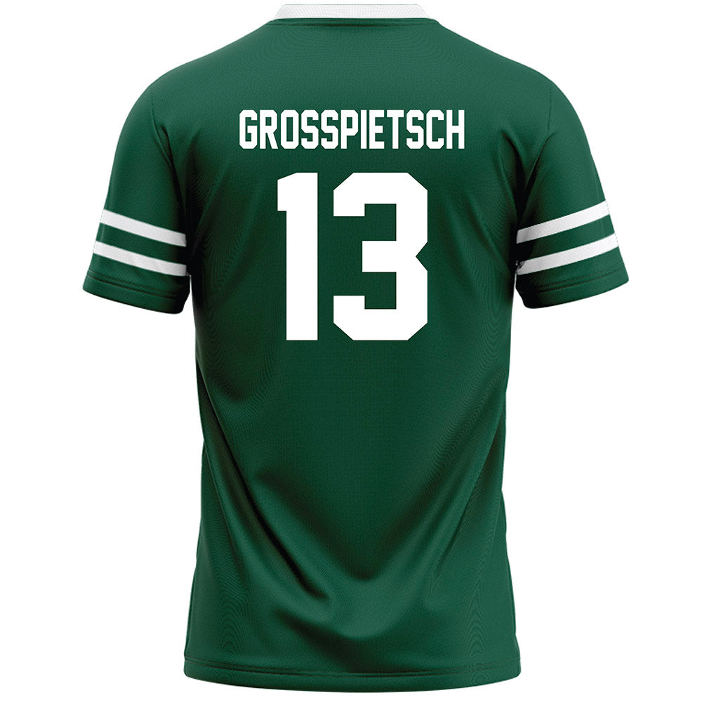 Cleveland State - NCAA Men's Lacrosse : James Grosspietsch - Green Lacrosse Jersey-1