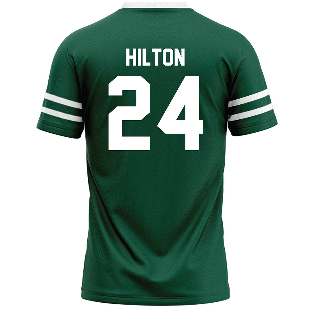 Cleveland State - NCAA Men's Lacrosse : Jason Hilton - Green Lacrosse Jersey-1