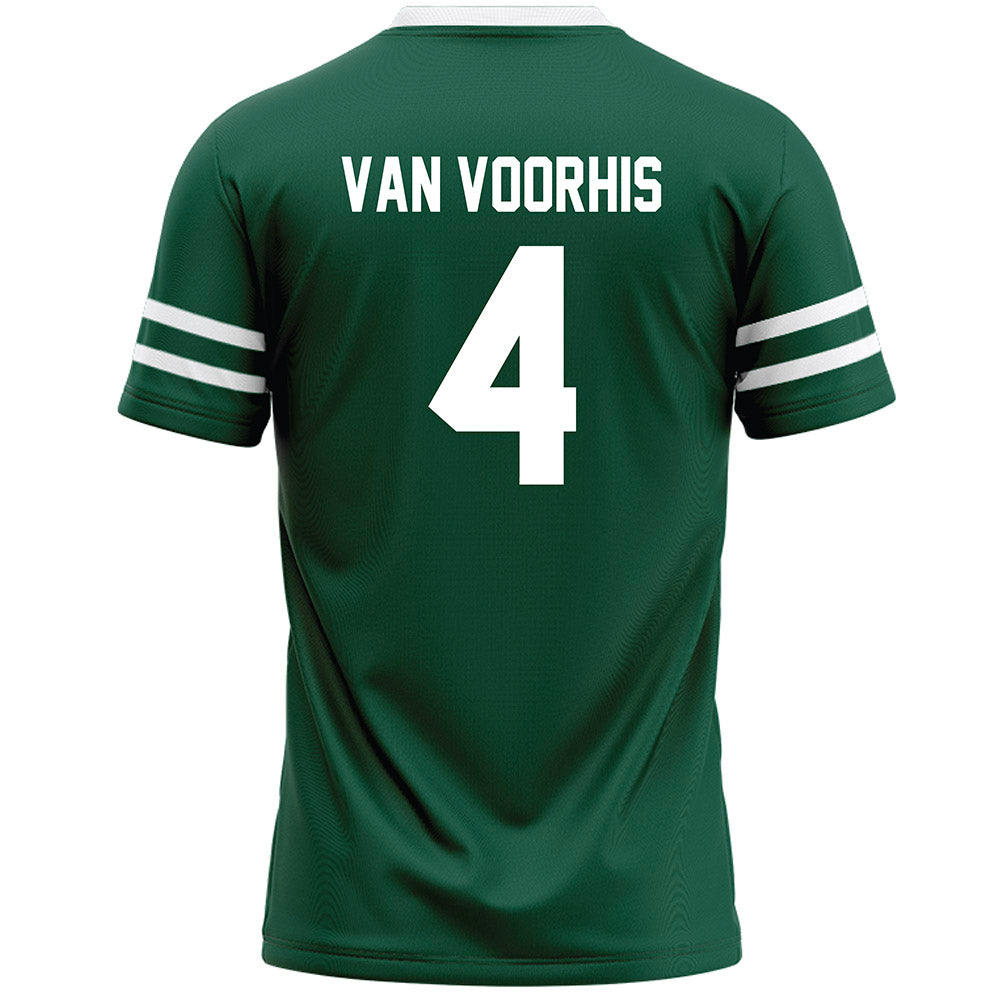 Cleveland State - NCAA Men's Lacrosse : Adam Van Voorhis - Green Lacrosse Jersey-1