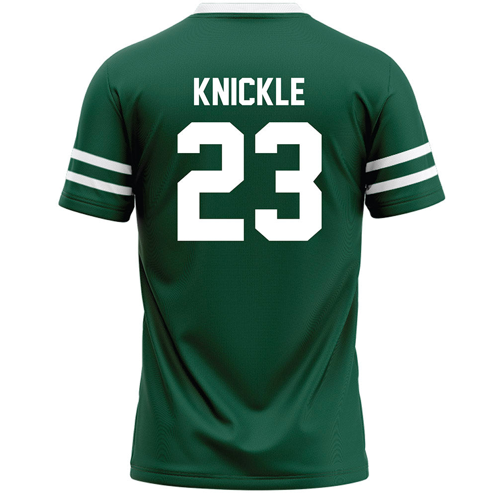 Cleveland State - NCAA Men's Lacrosse : Evan Knickle - Green Lacrosse Jersey-1