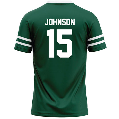 Cleveland State - NCAA Men's Lacrosse : Maddox Johnson - Green Lacrosse Jersey-1