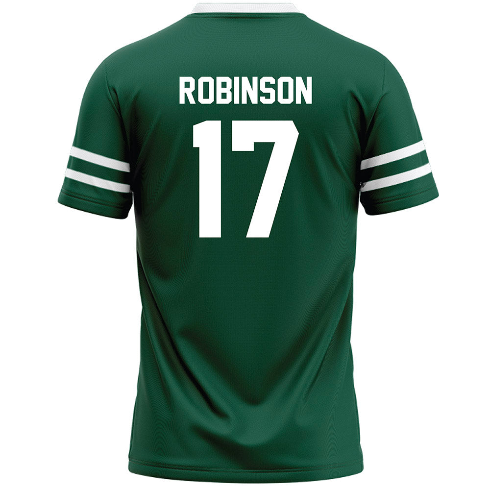 Cleveland State - NCAA Men's Lacrosse : Jayvon Robinson - Green Lacrosse Jersey-1