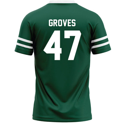 Cleveland State - NCAA Men's Lacrosse : Mattix Groves - Green Lacrosse Jersey-1