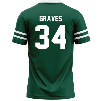 Cleveland State - NCAA Men's Lacrosse : Drew Graves - Green Lacrosse Jersey-1