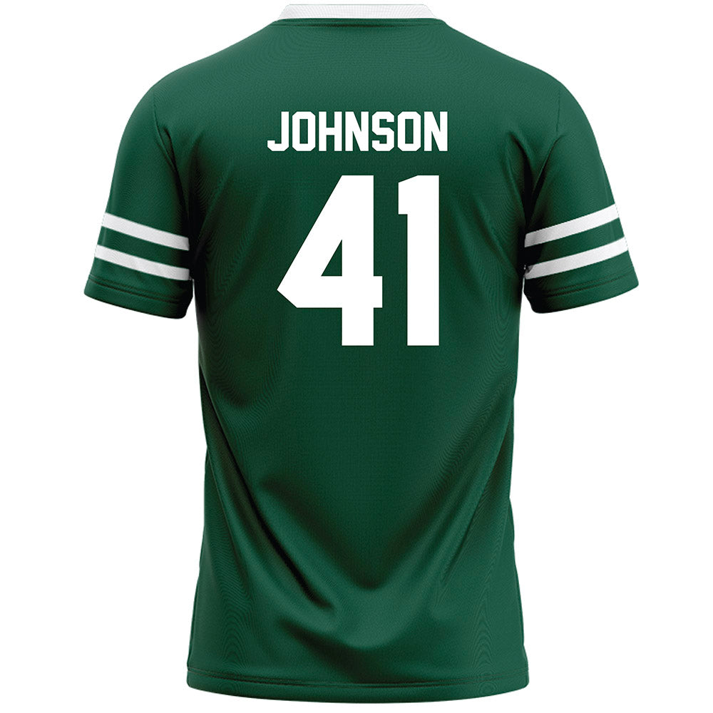 Cleveland State - NCAA Men's Lacrosse : Xander Johnson - Green Lacrosse Jersey-1