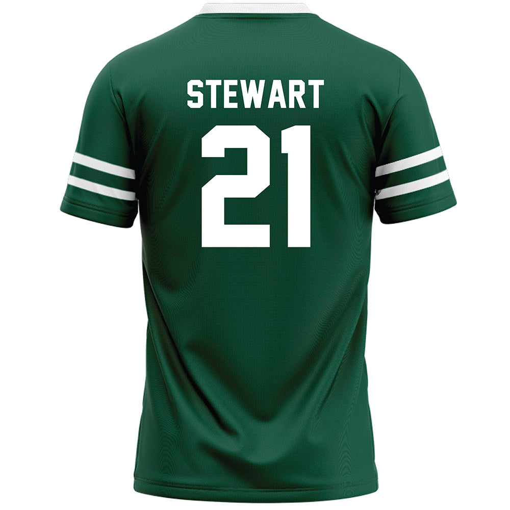 Cleveland State - NCAA Men's Lacrosse : Robbie Stewart - Green Lacrosse Jersey-1