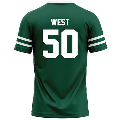 Cleveland State - NCAA Men's Lacrosse : Sebastian West - Green Lacrosse Jersey-1