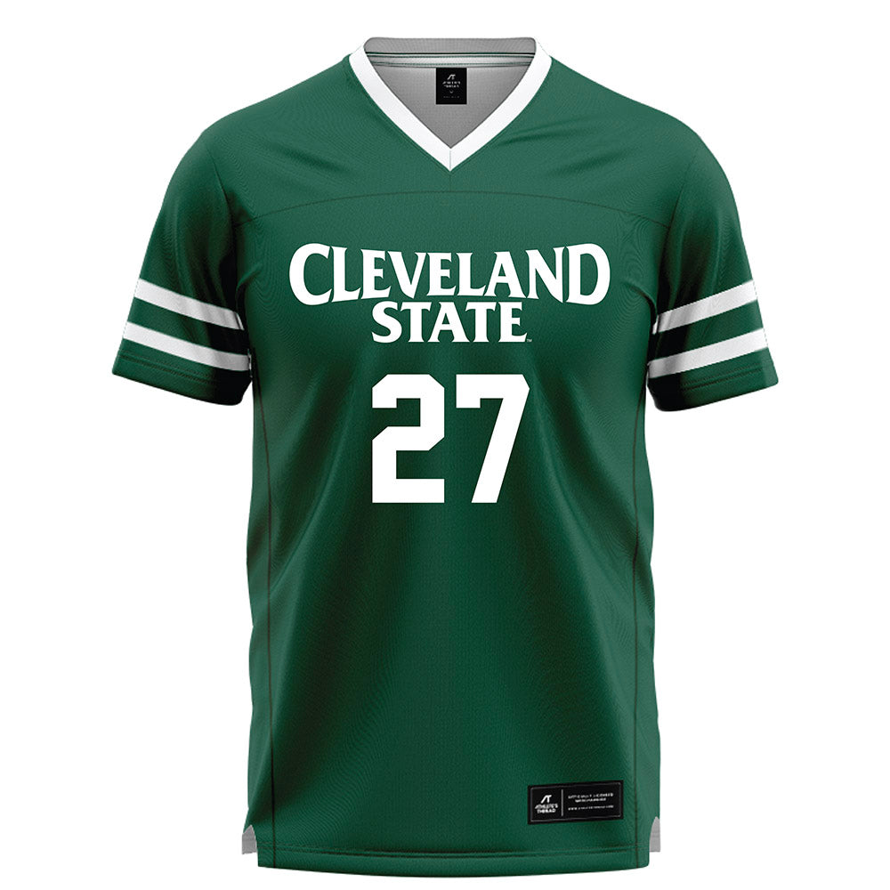 Cleveland State - NCAA Men's Lacrosse : Alex Long - Green Lacrosse Jersey-0