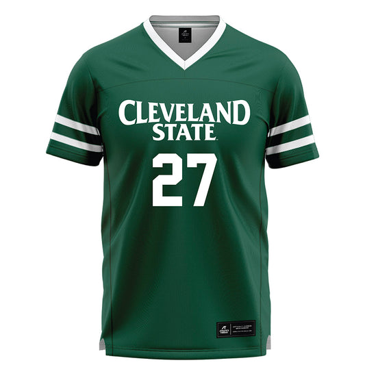 Cleveland State - NCAA Men's Lacrosse : Alex Long - Green Lacrosse Jersey-0