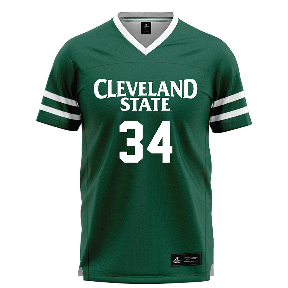 Cleveland State - NCAA Men's Lacrosse : Drew Graves - Green Lacrosse Jersey-0