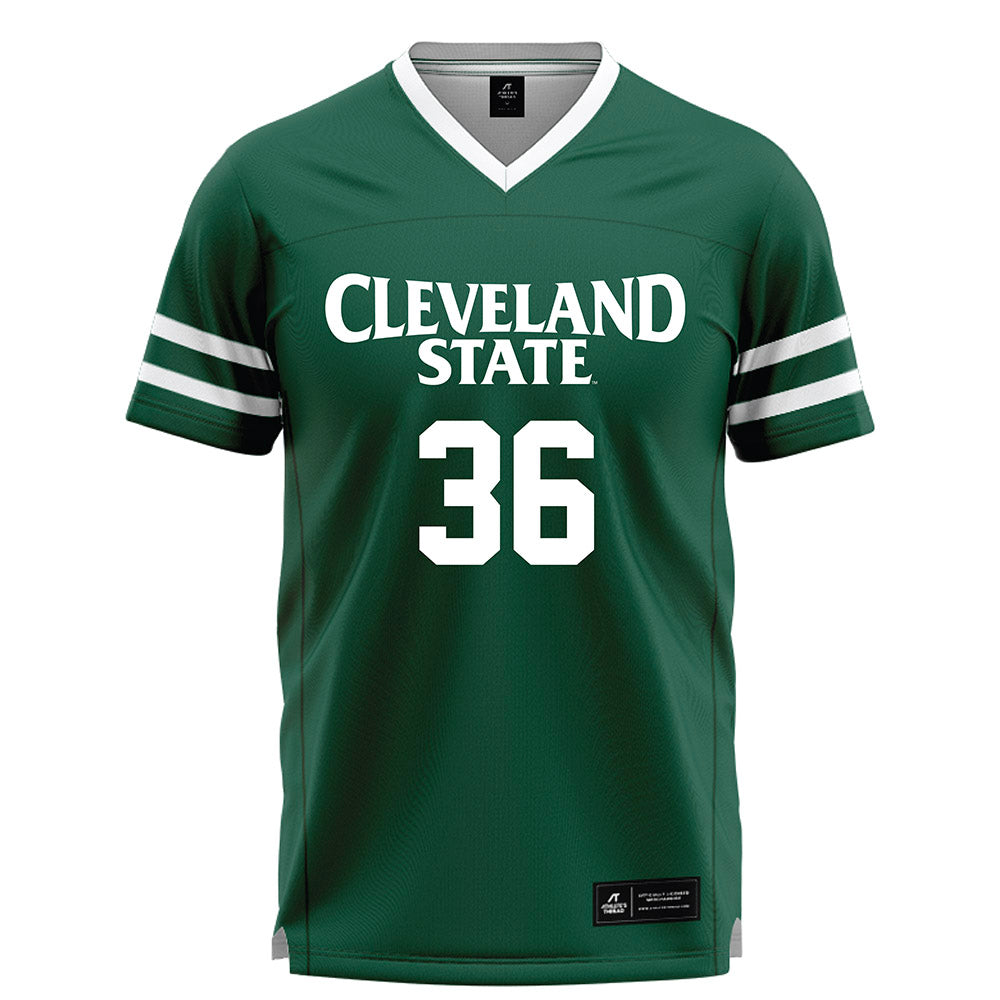 Cleveland State - NCAA Men's Lacrosse : Liam Moffatt - Green Lacrosse Jersey-0