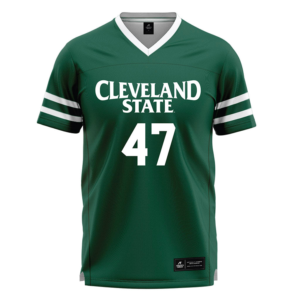Cleveland State - NCAA Men's Lacrosse : Mattix Groves - Green Lacrosse Jersey-0